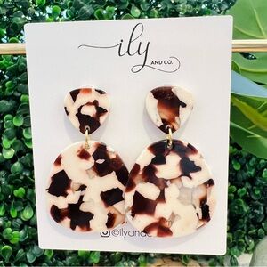 New Lightweight Acrylic Dangle Earrings | Hypoallergenic | Statement Earrings